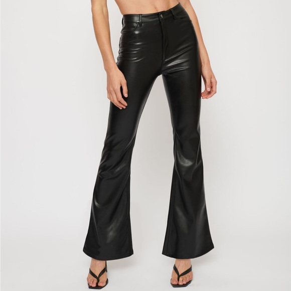 Dynamite Pants - NWOT Dynamite Faux Leather Flare Pants